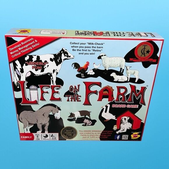 We R Fun Life on the Farm Board Game Ages 8-108 - Picture 1 of 3